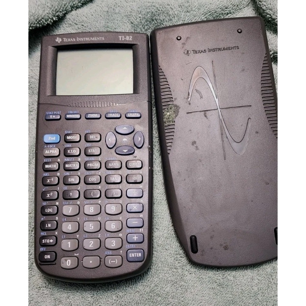 Texas Instruments TI-82 Graphing Calculator Tested Clean Battery Compartment